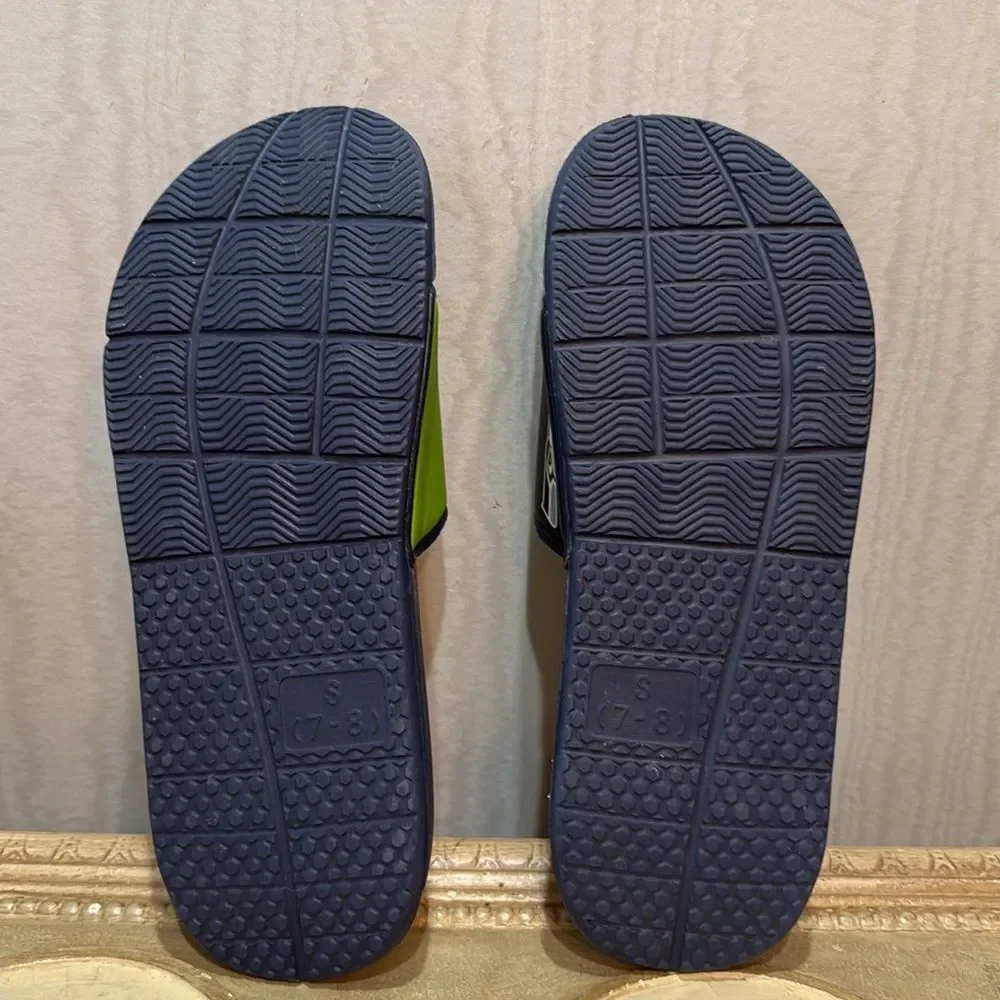 FOCO Seattle Seahawks NFL Unisex Gel Slides Flip Flops Sandals Sz S M:7/8 W:8/9